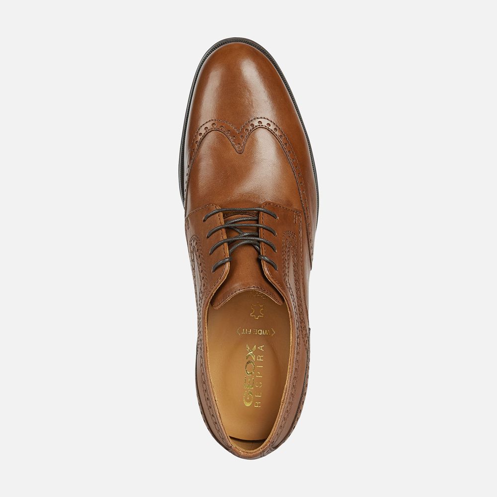 Geox Erkek Resmi Ayakkabı Kahverengi - Hilstone Wide - LOP-135704